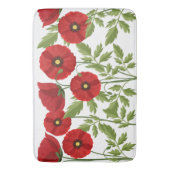 Tapis De Bain Fleurs d'été joyeuses floraison de pavot (devant Vertical)