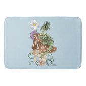 Tapis De Bain Fleurs d'Imaginaire de dragon de champignons verts (Devant)