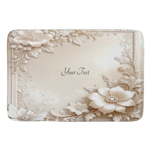 Tapis de bain Fleurs d'Ivoire (Devant)