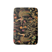 Tapis De Bain Fleurs d'oiseaux noirs fleur arbre fleuri forêt fé (Devant (Vertical))