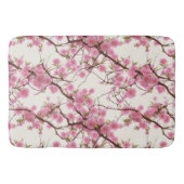 Tapis De Bain Fleurs élégantes de cerisier rose tendre   (Devant)