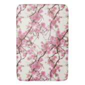 Tapis De Bain Fleurs élégantes de cerisier rose tendre   (devant Vertical)