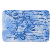 Tapis De Bain Fleurs encrées Ciel bleu (Devant)