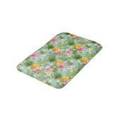 Tapis De Bain Fleurs et ananas tropicaux (Angle)