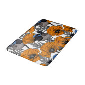 Tapis De Bain Fleurs et fleurs de pavot orangé 2 (Angle)