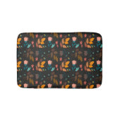 Tapis De Bain Fleurs et motif feuille sec (Devant)