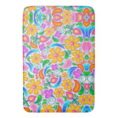 Tapis De Bain Fleurs et Paisley (devant Vertical)