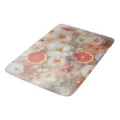 Tapis De Bain Fleurs et pamplemousses Abstraites (Angle)