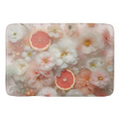 Tapis De Bain Fleurs et pamplemousses Abstraites (Devant)