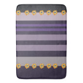Tapis De Bain Fleurs et rayures (devant Vertical)