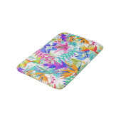 Tapis De Bain Fleurs exotiques tropicales (Angle)