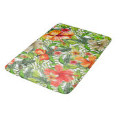 Tapis De Bain Fleurs exotiques tropicales de fleur de ketmie de (Angle)