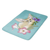 Tapis De Bain Fleurs Fennec Fox mignonnes (Angle)