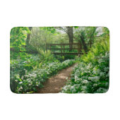 Tapis De Bain Fleurs | Fleurs sauvages blancs en forêt (Devant)