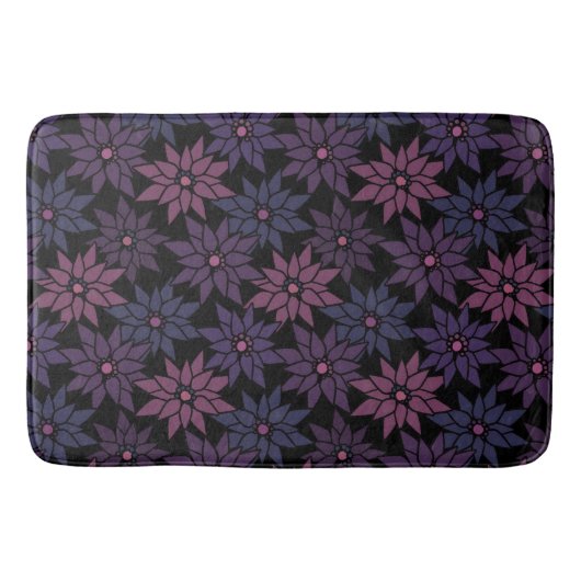 Tapis De Bain Fleurs florales Abstraites dessin motif romantique (Devant)