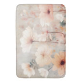 Tapis De Bain Fleurs florales Orange Beige Peach Design 328 (devant Vertical)