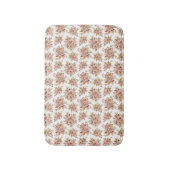 Tapis De Bain Fleurs florales rose rouge Brown vert rose (Devant (Vertical))