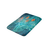 Tapis De Bain Fleurs flottant sur l'eau (Angle)