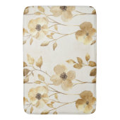 Tapis De Bain Fleurs Glam Or Chic (devant Vertical)