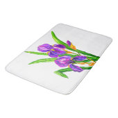 Tapis De Bain Fleurs Iris Mat de bain (Angle)