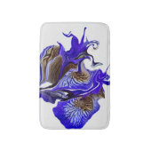 Tapis De Bain Fleurs Iris Violets (Devant (Vertical))