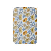 Tapis De Bain Fleurs Jaunes : Conception Textile sans joint (Devant (Vertical))