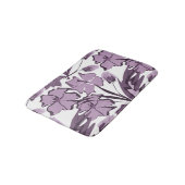 Tapis De Bain Fleurs Lilac et violet. (Angle)