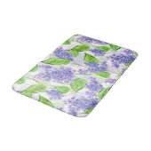Tapis De Bain Fleurs lilas aquarelles (Angle)