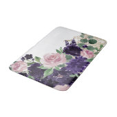 Tapis De Bain Fleurs luxuriantes | Chimmer floral pourpre et ros (Angle)