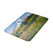 Tapis De Bain Fleurs | Mt. Rainier Fleurs sauvages (Angle)