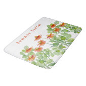 Tapis De Bain Fleurs orange d'aquarelle (Angle)