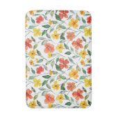 Tapis De Bain Fleurs orange jaune (Devant (Vertical))