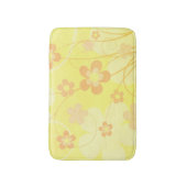 Tapis De Bain Fleurs orange jaune Simple été rétro Floral (Devant (Vertical))