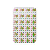Tapis De Bain Fleurs Posées Rosy mignonnes Motif répétitif (Devant (Vertical))