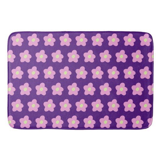 Tapis De Bain Fleurs pourpres (Devant)