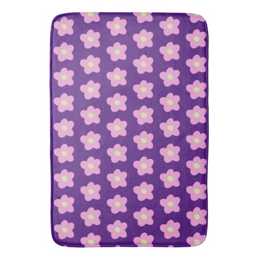 Tapis De Bain Fleurs pourpres (devant Vertical)