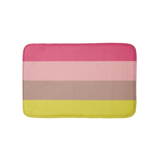 Tapis De Bain Fleurs printanières 4 bandes (Devant)