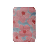 Tapis De Bain Fleurs rose bonbon (Devant (Vertical))