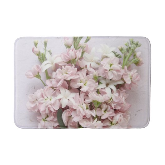 Tapis De Bain Fleurs rose pâle (Devant)