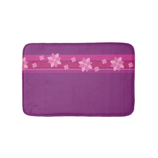 Tapis De Bain Fleurs roses (Devant)