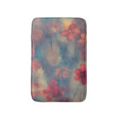 Tapis De Bain Fleurs roses assourdies (Devant (Vertical))
