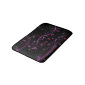 Tapis De Bain Fleurs roses chaudes (Angle)