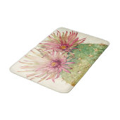 Tapis De Bain Fleurs roses de cactus (Angle)