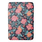 Tapis De Bain Fleurs roses et coraux (devant Vertical)