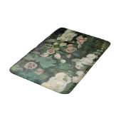 Tapis De Bain Fleurs Roses Hollyhock (Angle)