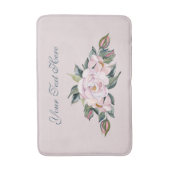 Tapis De Bain Fleurs roses Magnolia (Devant (Vertical))