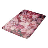 Tapis De Bain Fleurs roses roses Élégantes Fille (Angle)