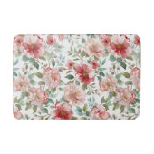Tapis De Bain Fleurs roses rouges (Devant)