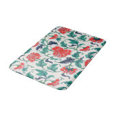 Tapis De Bain Fleurs rouges (Angle)