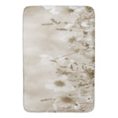 Tapis De Bain Fleurs sauvages beiges (devant Vertical)